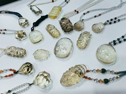 Different Theme Styles Attracting money Citrine Necklace Chian For Free