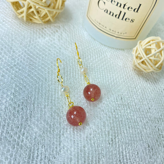 Strawberry Whisper Earrings
