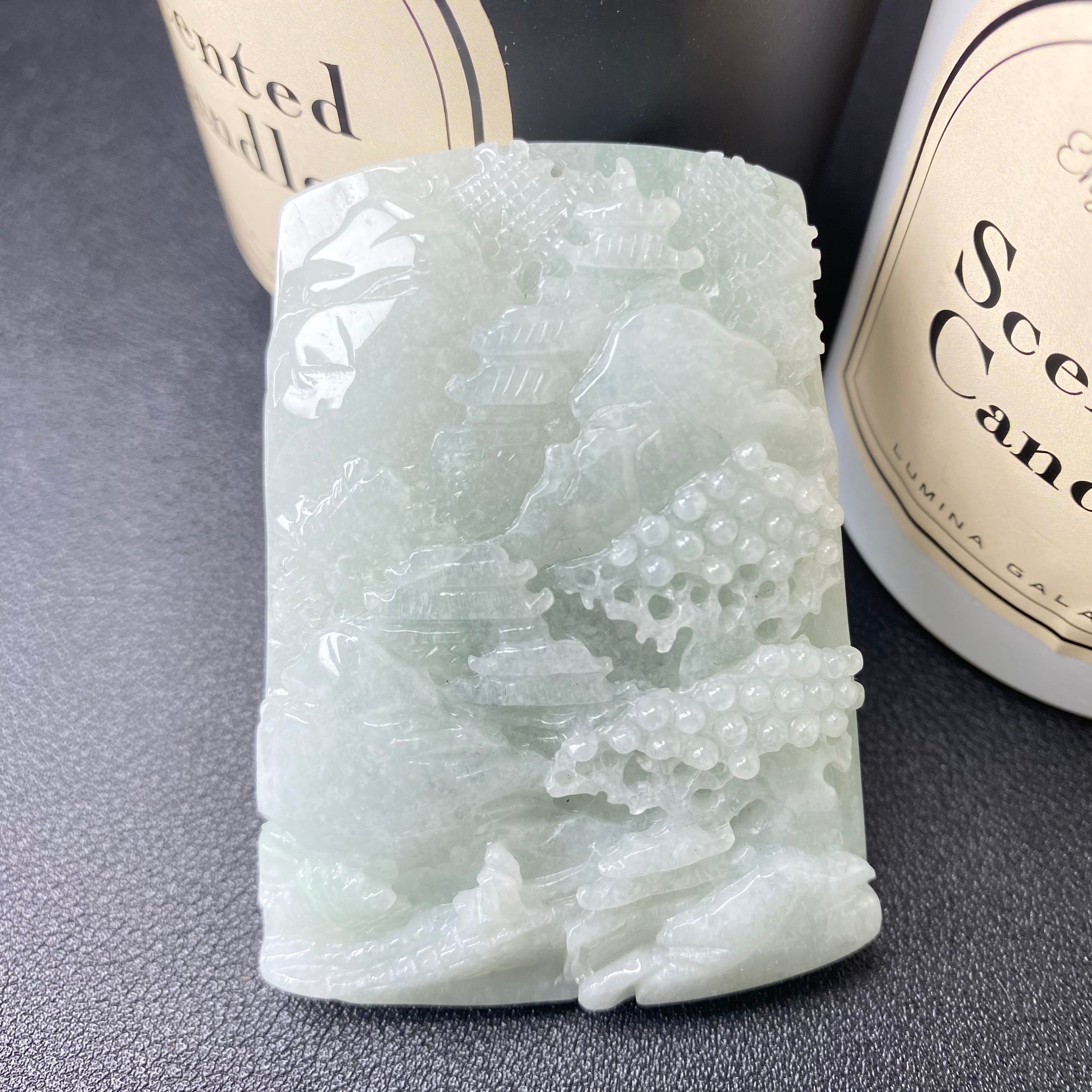 Jade Serenity Tranquil Pavilion Amulet